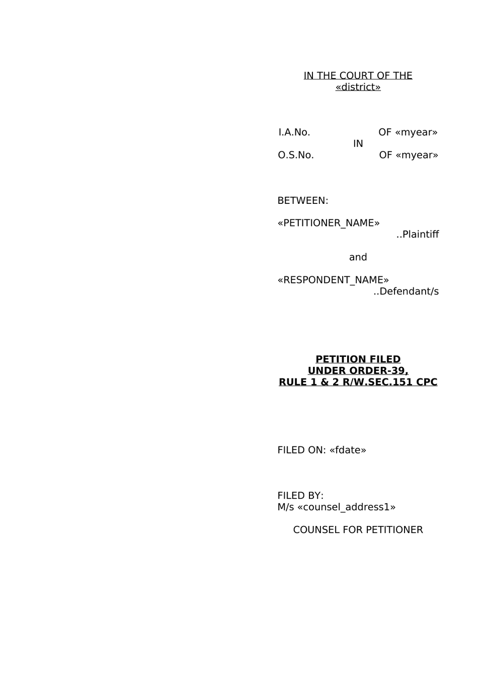 Plaint For Declaration Sec 26 Order Vii Rule 1 Cpc preview page 20
