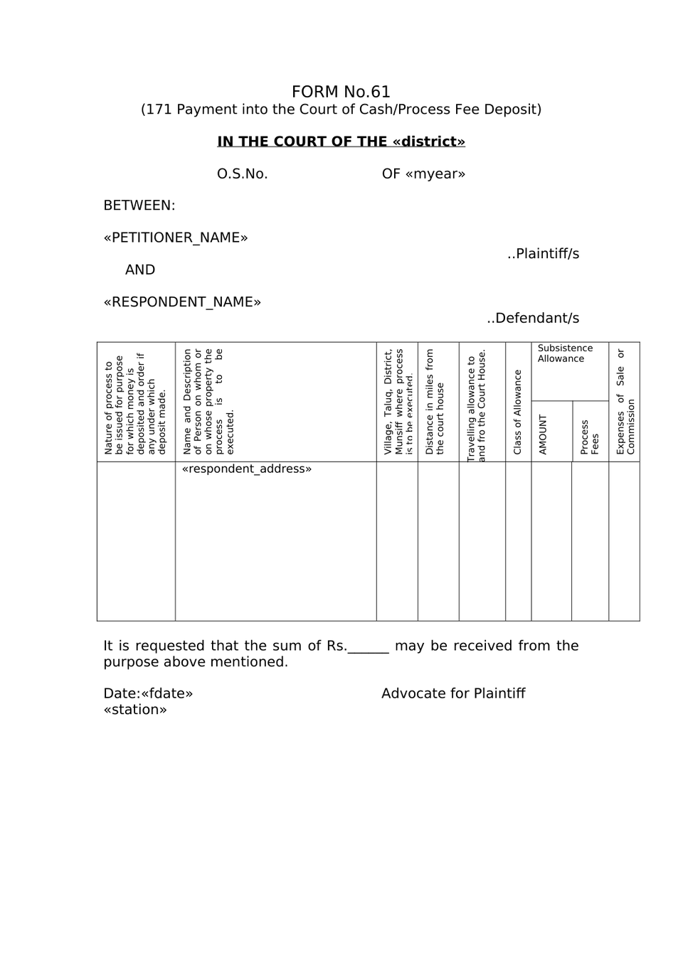 Plaint For Eviction Order Vii Rule 1 And 2 Rw Sec 26 Cpc preview page 26