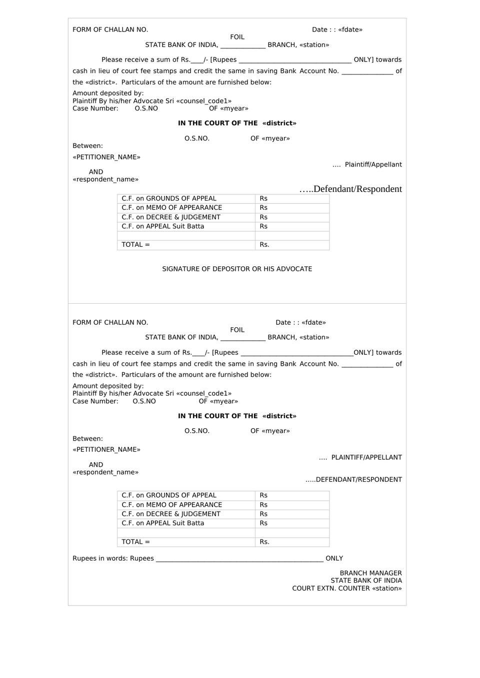 Plaint For Eviction Order Vii Rule 1 And 2 Rw Sec 26 Cpc preview page 35
