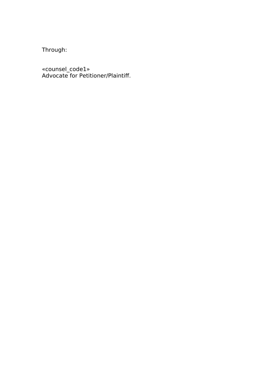 Plaint For Injunction Sec 26 Order Vii Rule 1 Cpc preview page 7