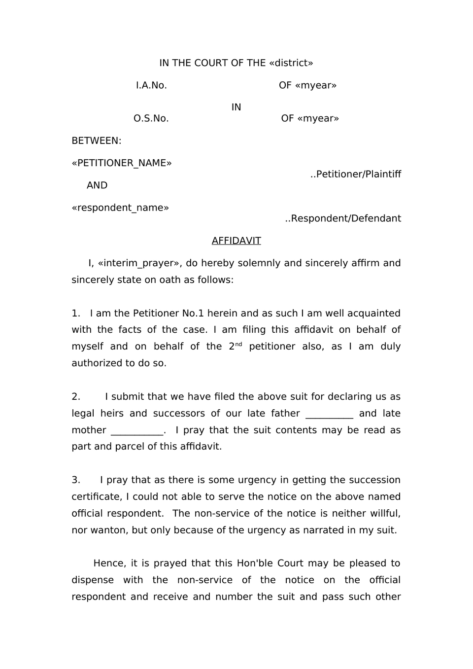 Plaint Liquidated Demand Sec 26 Order Vii Rule 1 And 2 Cpc preview page 27