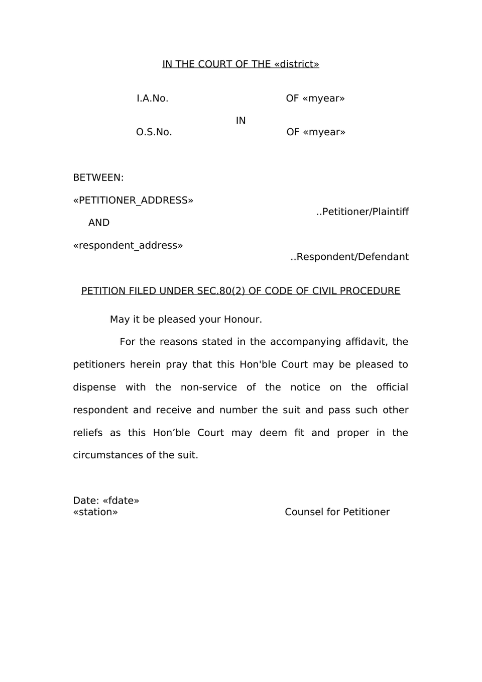Plaint Liquidated Demand Sec 26 Order Vii Rule 1 And 2 Cpc preview page 29