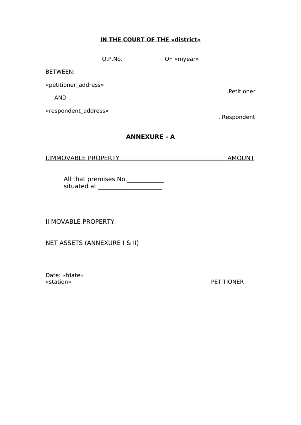 Probate Petition Indian Succession Act preview page 6