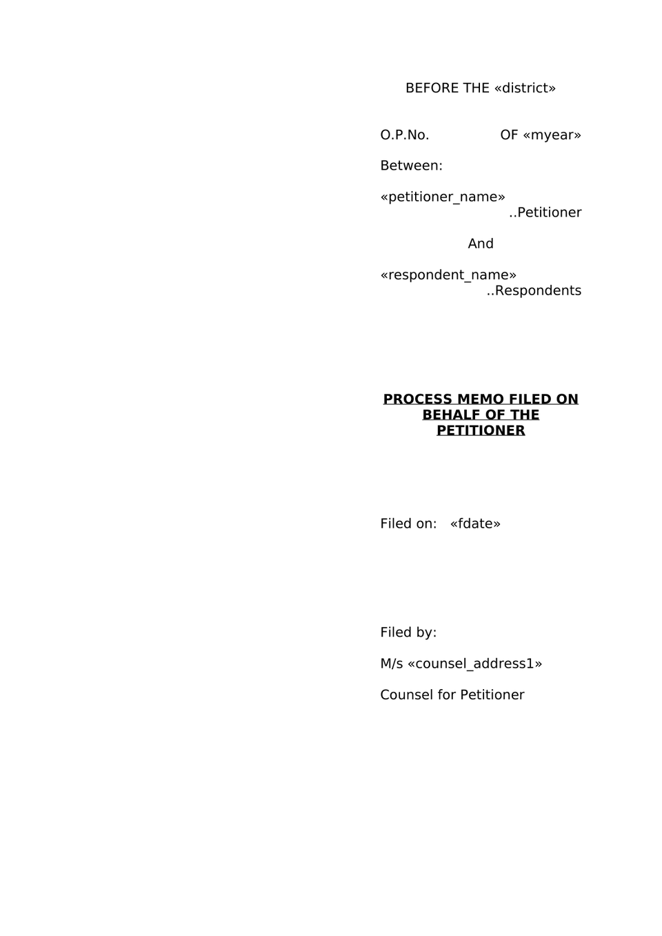 Process Memo preview page 2