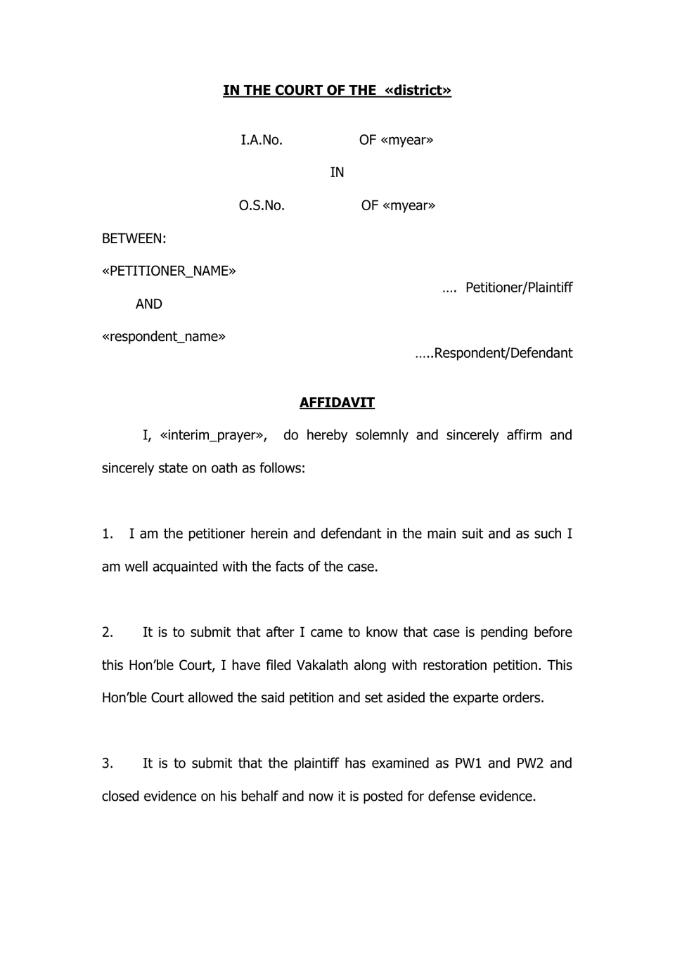 Recall Petition Order Xviii Rule 17 Cpc preview