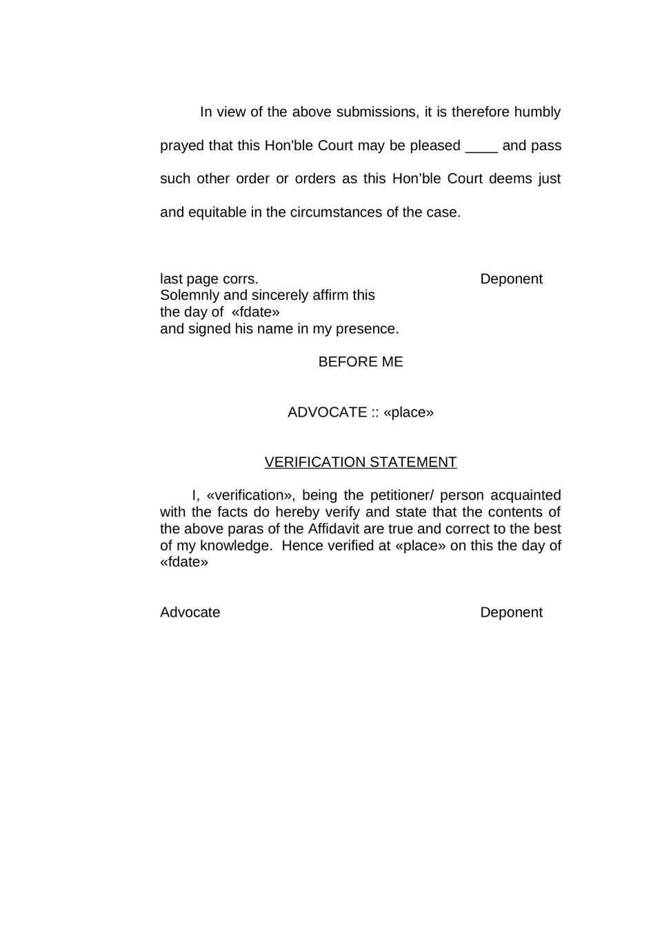 Reply Affidavit To Counter Affidavit preview page 2
