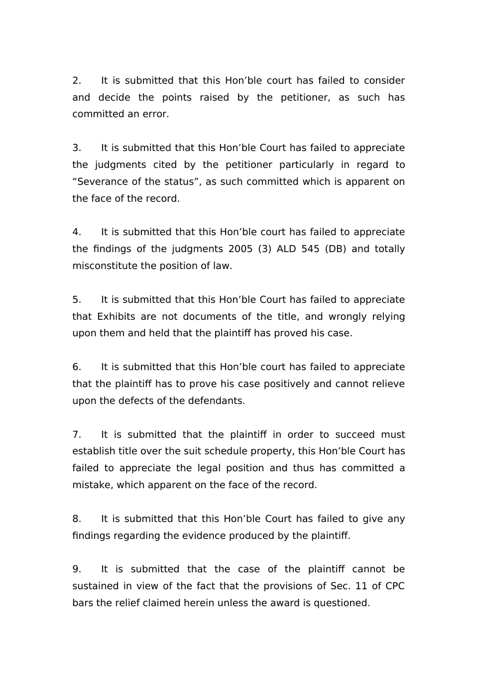 Review Petition Order 47 Rule 1 And 2 Cpc preview page 2