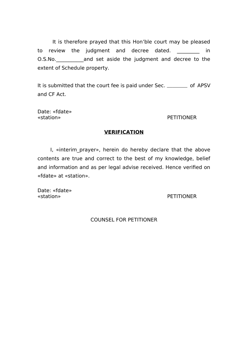 Review Petition Order 47 Rule 1 And 2 Cpc preview page 3