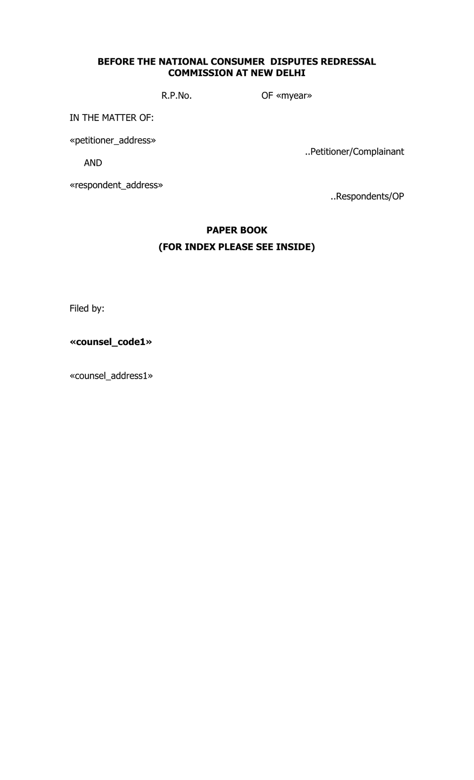 Revision Petition Under Sec 21 Consumer Protection Act preview