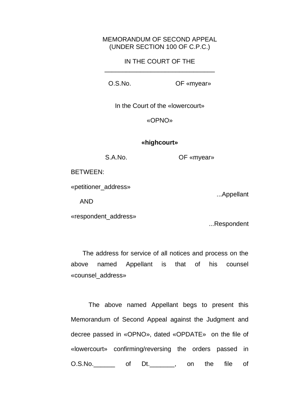 Second Appeal Civil Suit preview page 3