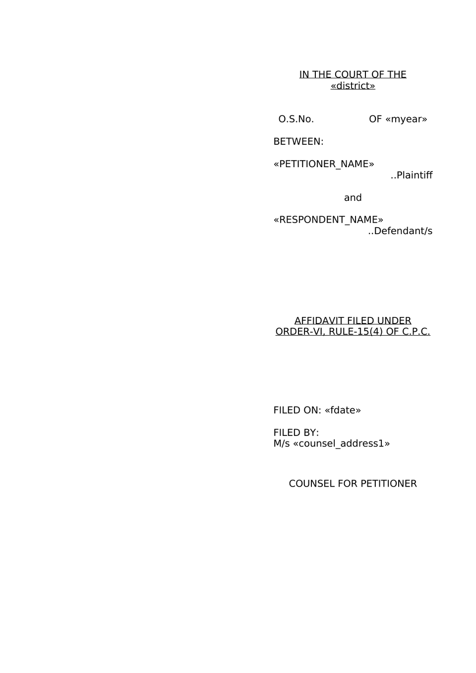 Suit For Specific Performance Of Contract And Other Reliefs Under Sec.26  Order-Vii, R-1 & 2 Of Cpc preview page 16