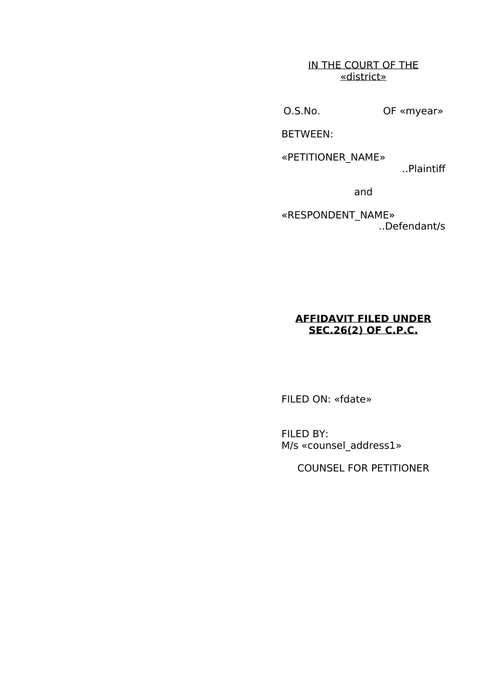 Suit For Partition And Separate Possession Of Jointancestral Property preview page 11