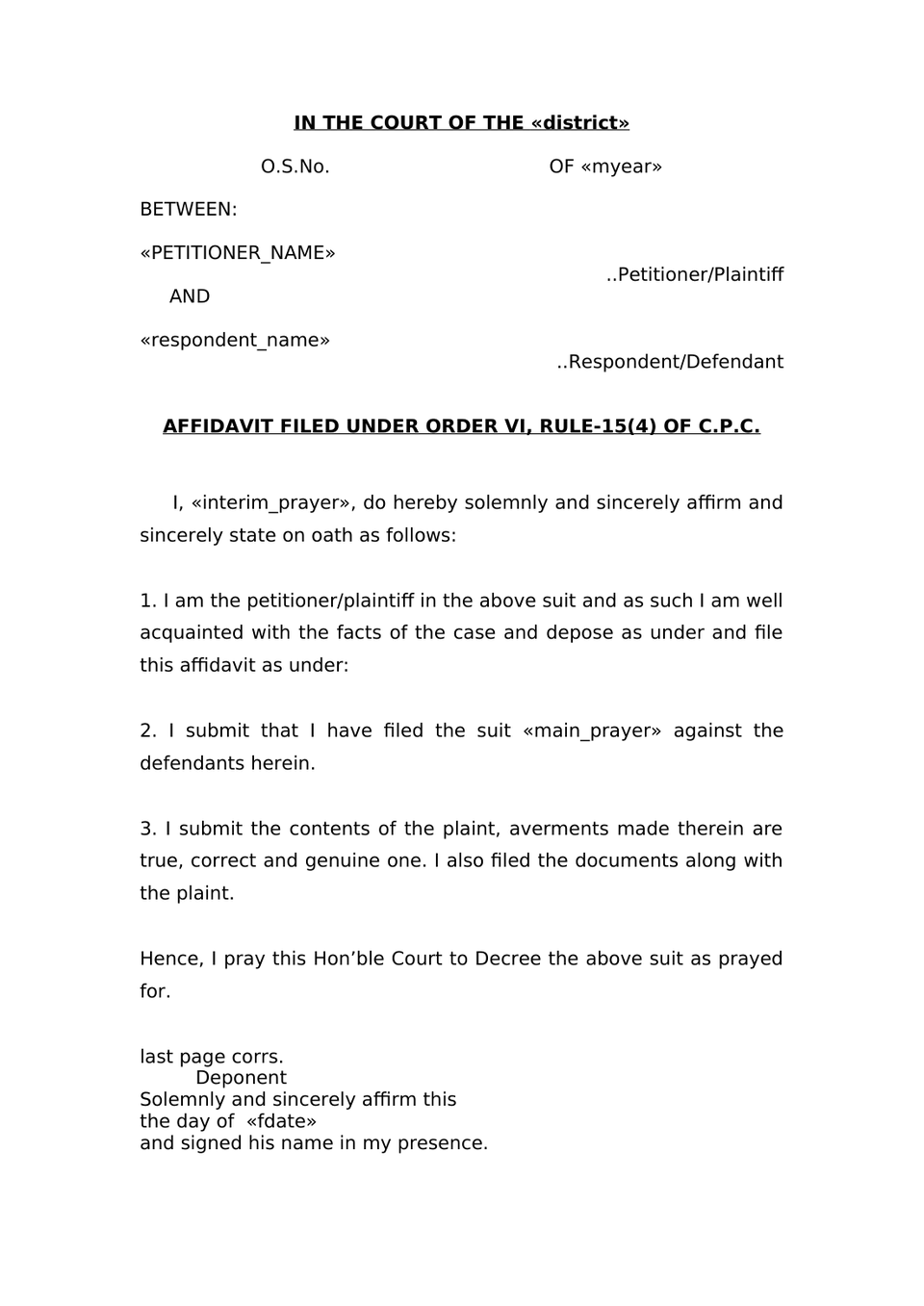 Suit For Partition And Separate Possession Of Jointancestral Property preview page 12