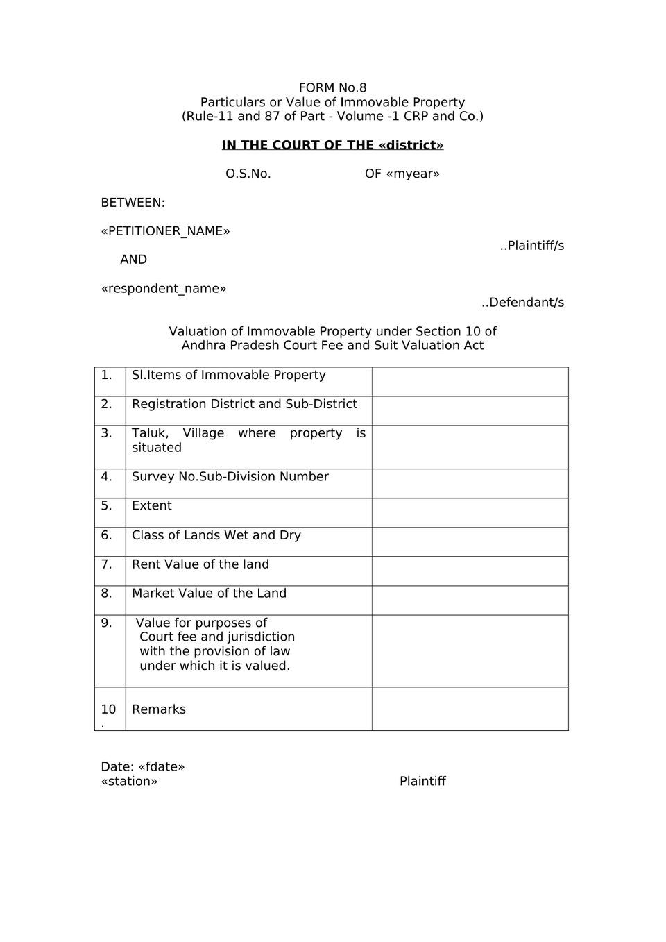 Suit For Partition And Separate Possession Of Jointancestral Property preview page 21