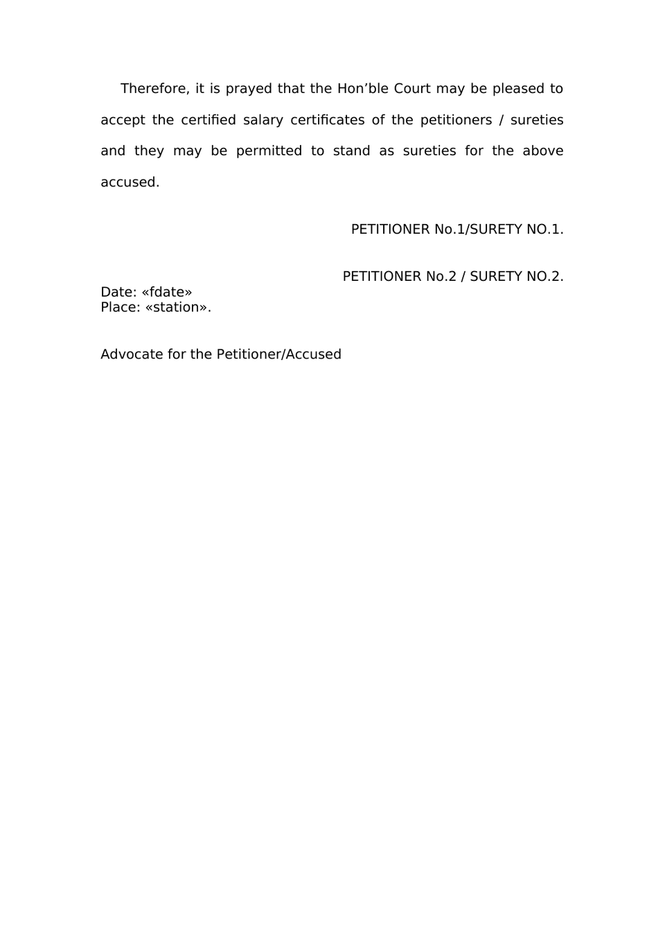 Surrender Petition Pursuant To Anticipatory Bail Order Under Section 187(2) Of Bharatiya Nagarik Suraksha Sanhita, 2023 preview page 5