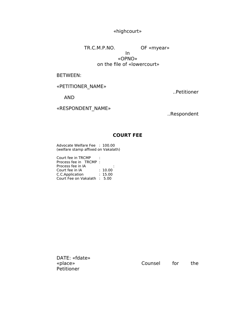 Transfer Civil Miscellaneous Petition (Cmp) Under Section 24 Of The Code Of Civil Procedure, 1908 (Cpc) preview page 2