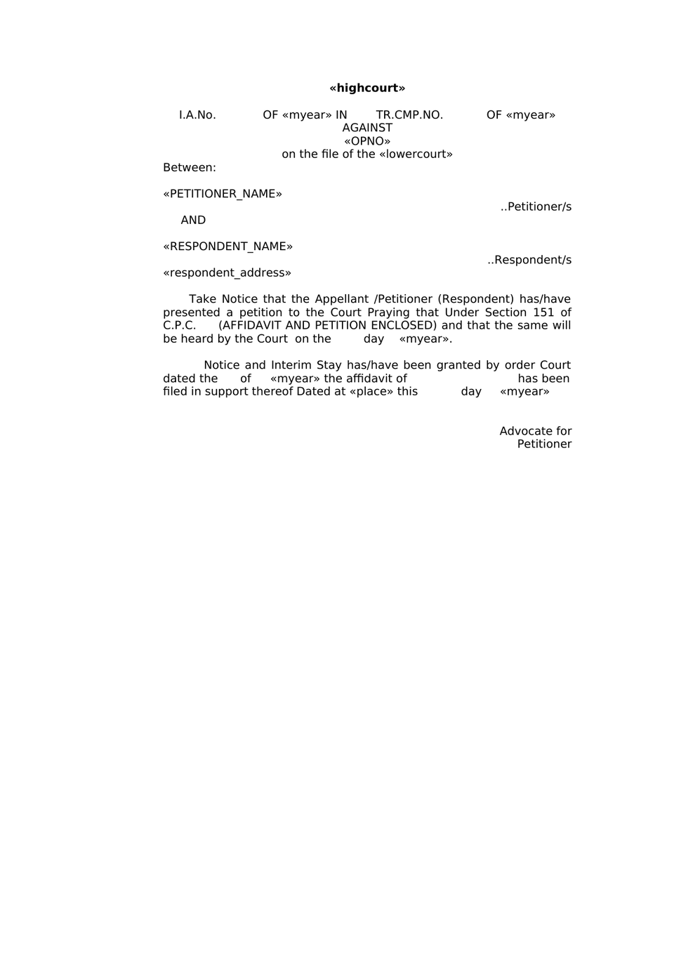Transfer Civil Miscellaneous Petition (Cmp) Under Section 24 Of The Code Of Civil Procedure, 1908 (Cpc) preview page 17