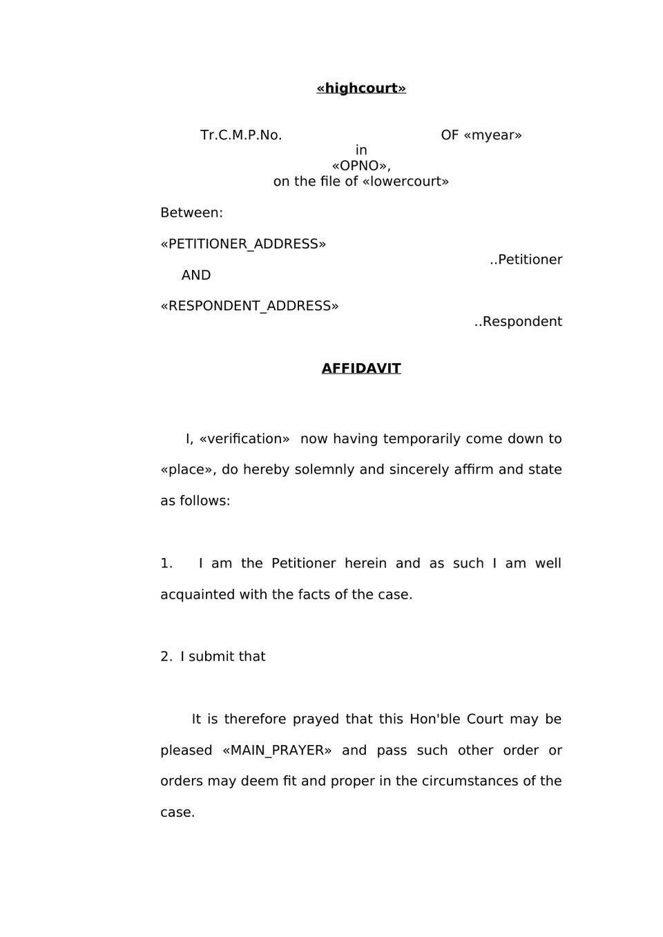 Transfer Civil Miscellaneous Petition (Cmp) Under Section 24 Of The Code Of Civil Procedure, 1908 (Cpc) preview page 5