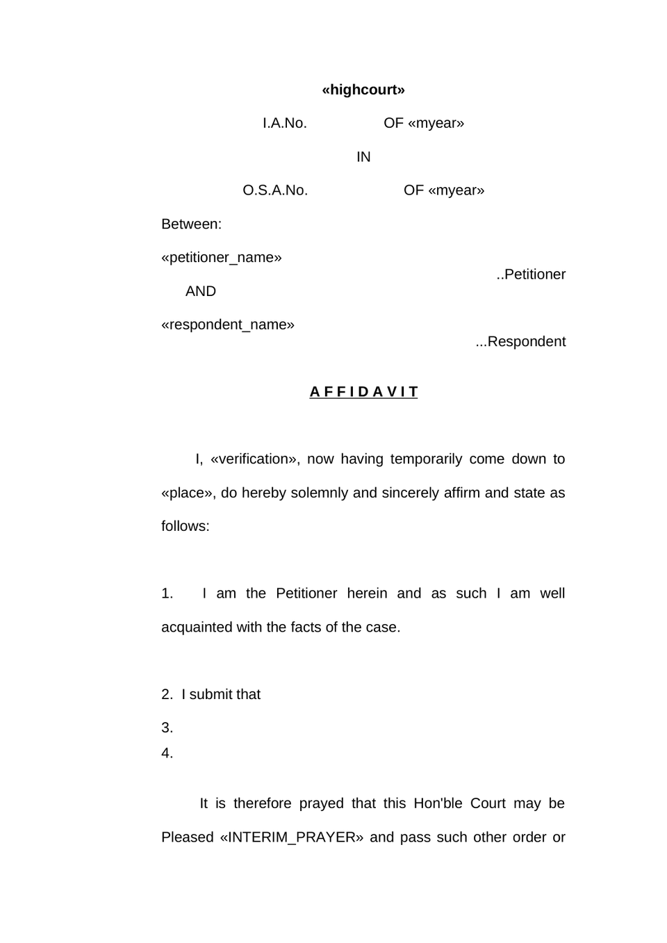 Vakalathnama Original Side Application preview page 11