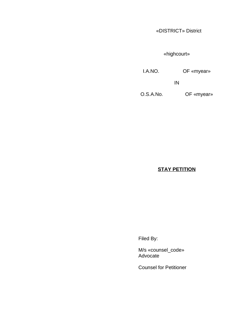 Vakalathnama Original Side Application preview page 10